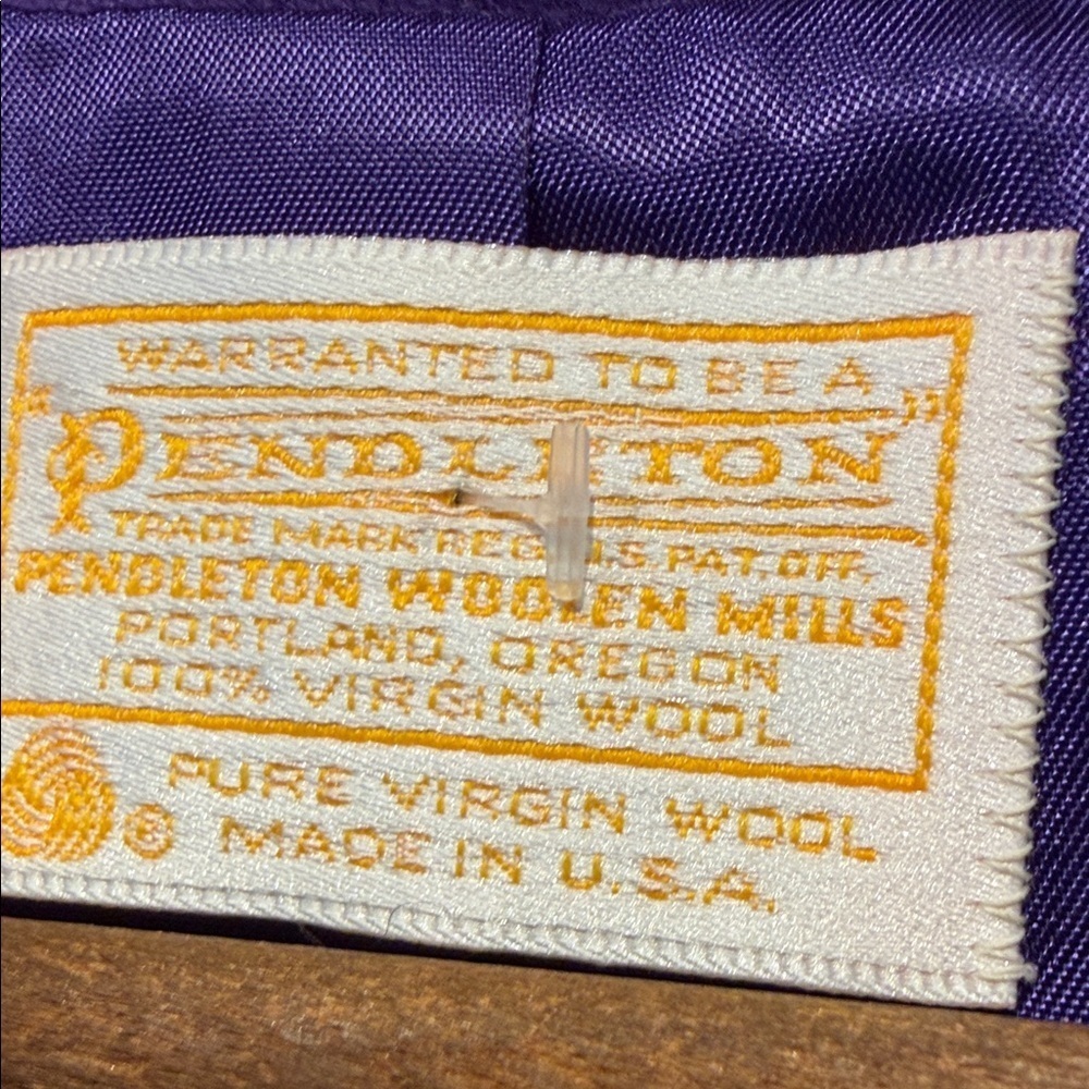 Vintage Pendleton Purple Women's Blazer - Picture 2 of 5